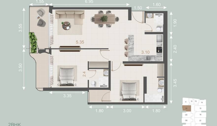 Plans Galleria Residences