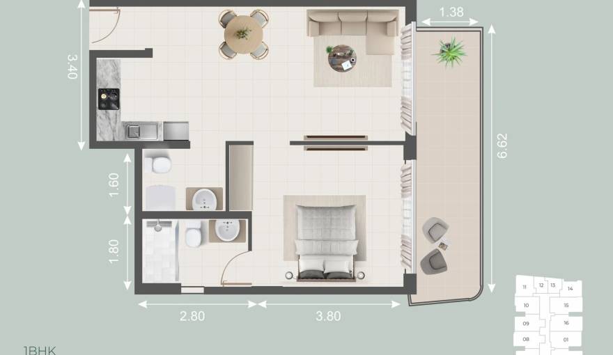 Plans Galleria Residences