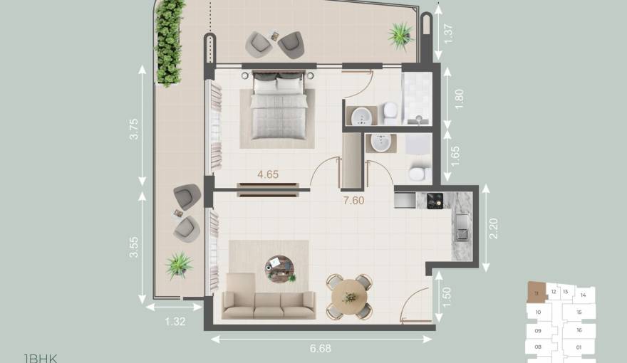 Plans Galleria Residences