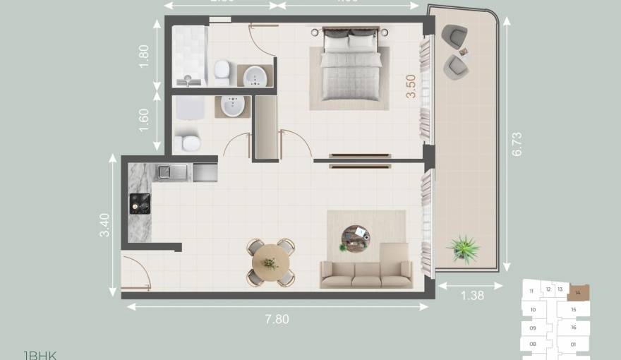 Plans Galleria Residences