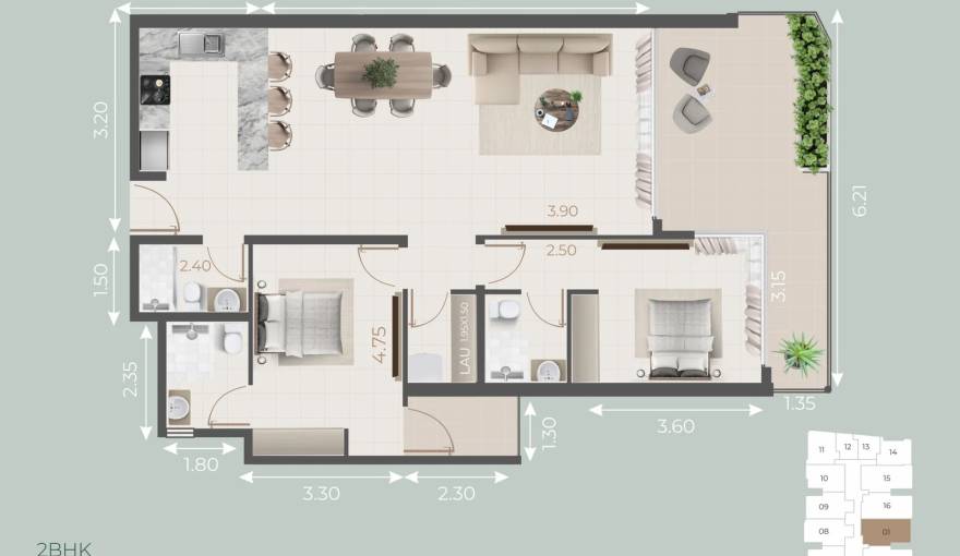 Plans Galleria Residences
