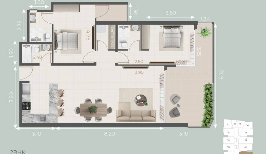 Plans Galleria Residences
