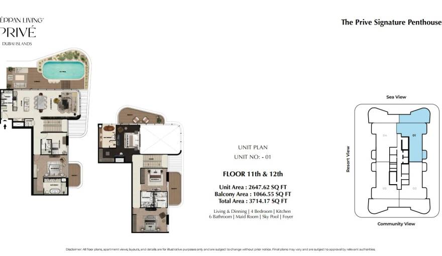 Plans Treppan Living Prive