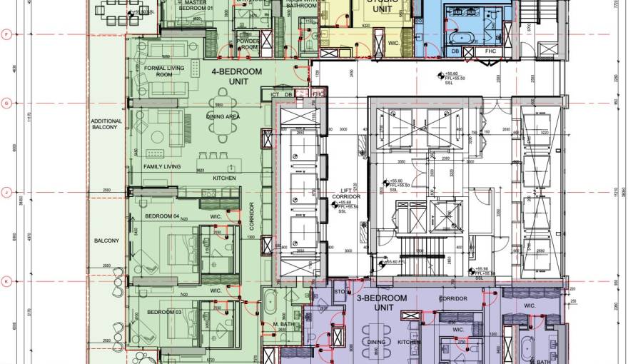 Plans Five Beach Residences