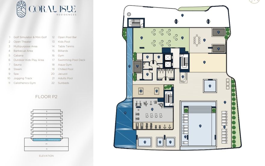 Site plan – Coral Isle