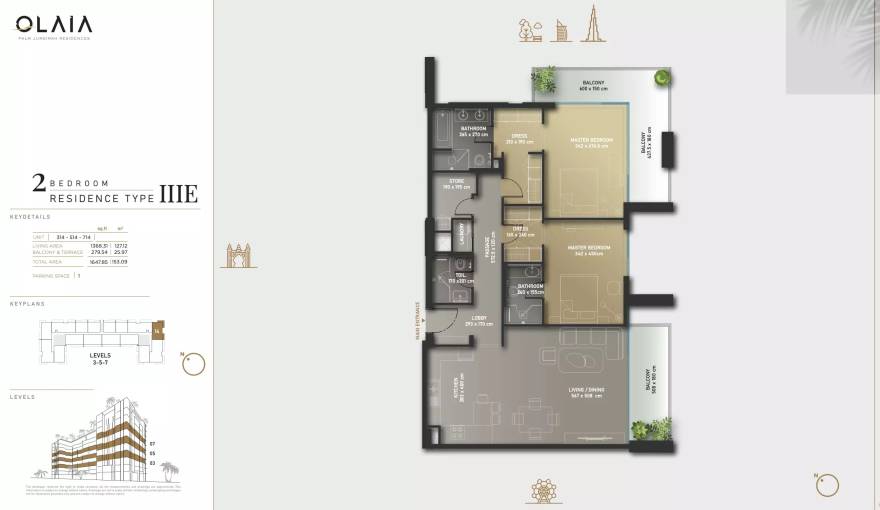 Plans Olaia Residences