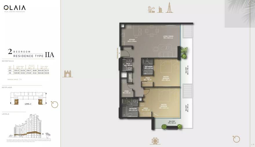 Plans Olaia Residences