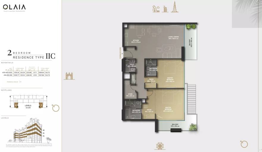Plans Olaia Residences
