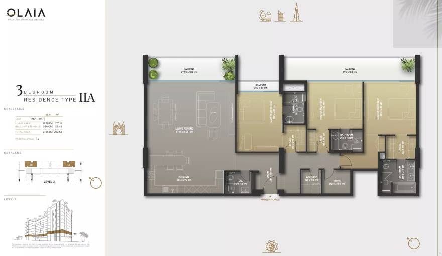 Plans Olaia Residences