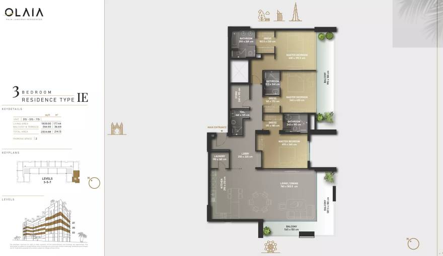 Plans Olaia Residences
