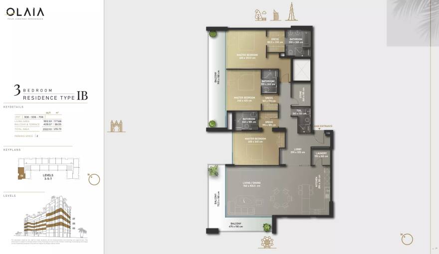 Plans Olaia Residences