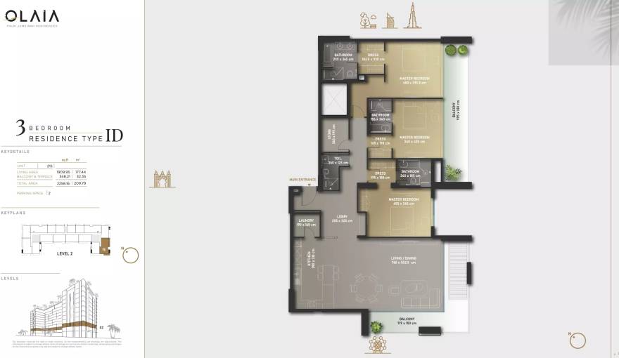 Plans Olaia Residences