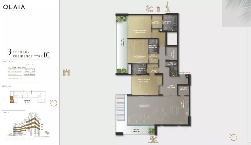 Plans Olaia Residences