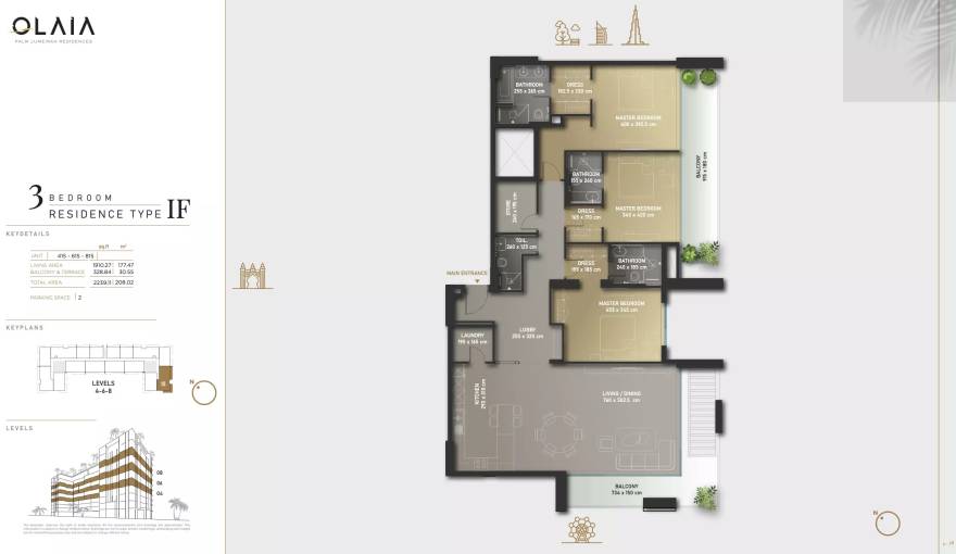Plans Olaia Residences