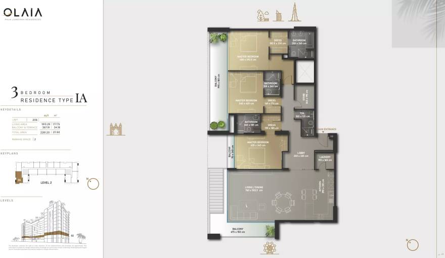 Plans Olaia Residences