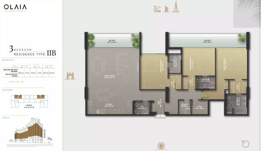 Plans Olaia Residences