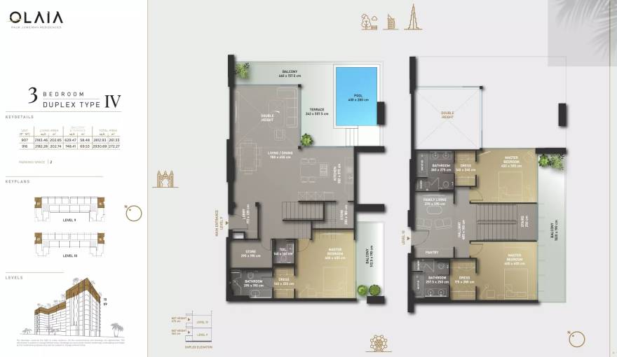 Plans Olaia Residences