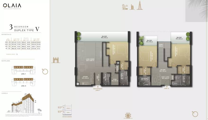 Plans Olaia Residences