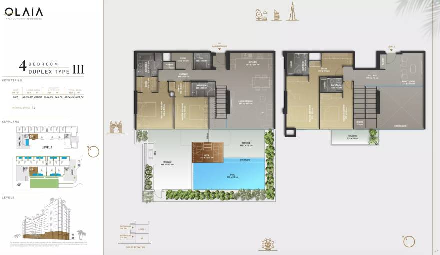 Plans Olaia Residences