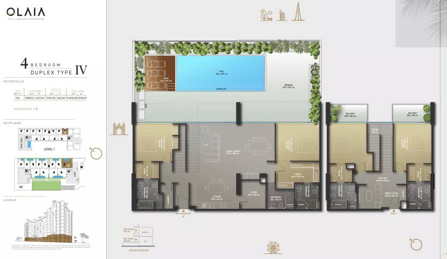 Plans Olaia Residences