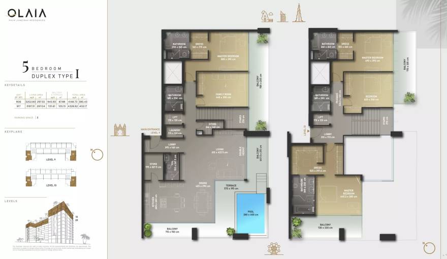 Plans Olaia Residences