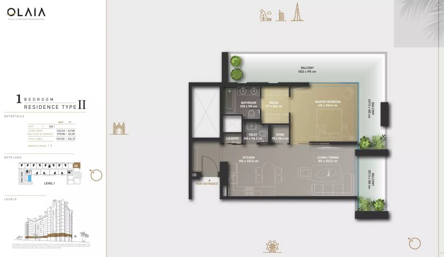 Plans Olaia Residences