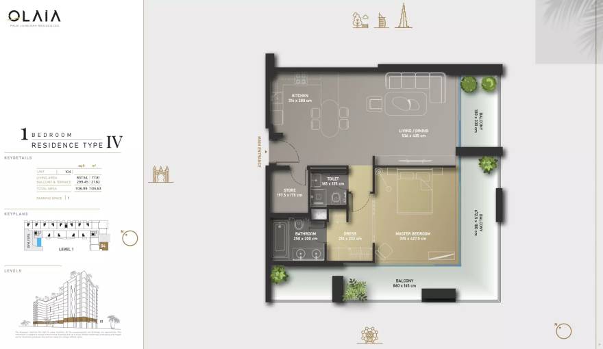 Plans Olaia Residences