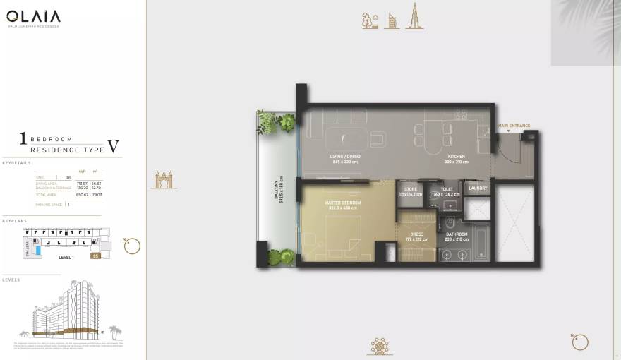 Plans Olaia Residences