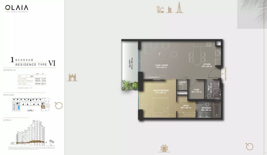Plans Olaia Residences