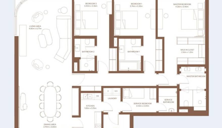 Plans Dubai Harbour Residences