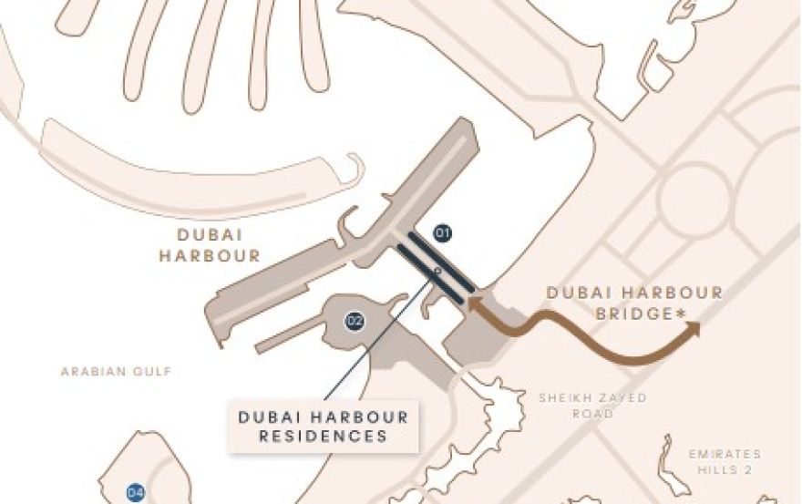 Site plan – Dubai Harbour Residences