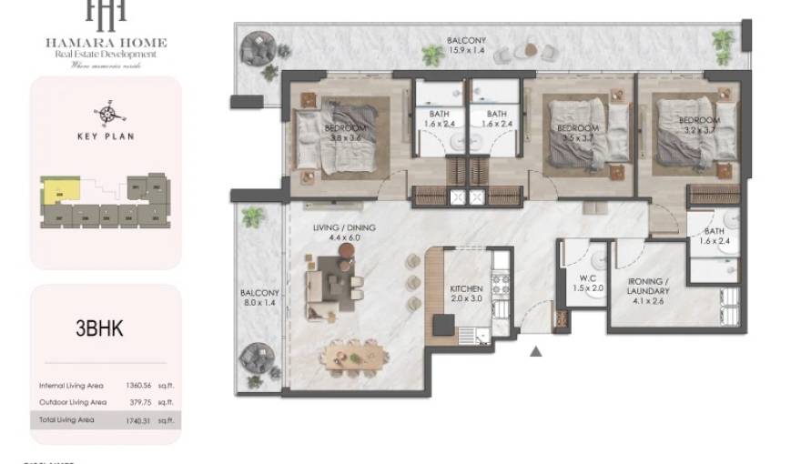 Plans Almaara Residences