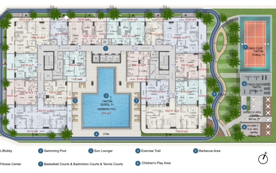 Site plan – Forest City Tower