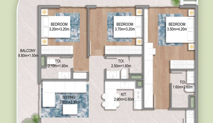 Plans Oasis Residences