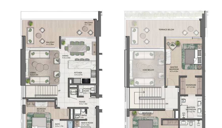 Plans Naseem Al Jurf Apartments