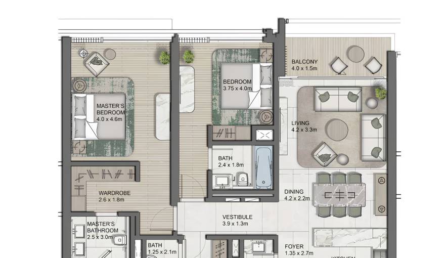 Plans Naseem Al Jurf Apartments
