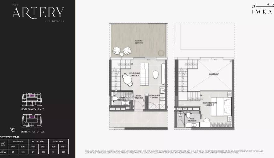 Plans The Artery Residences