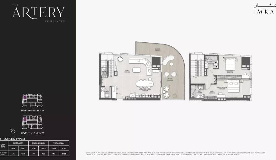 Plans The Artery Residences