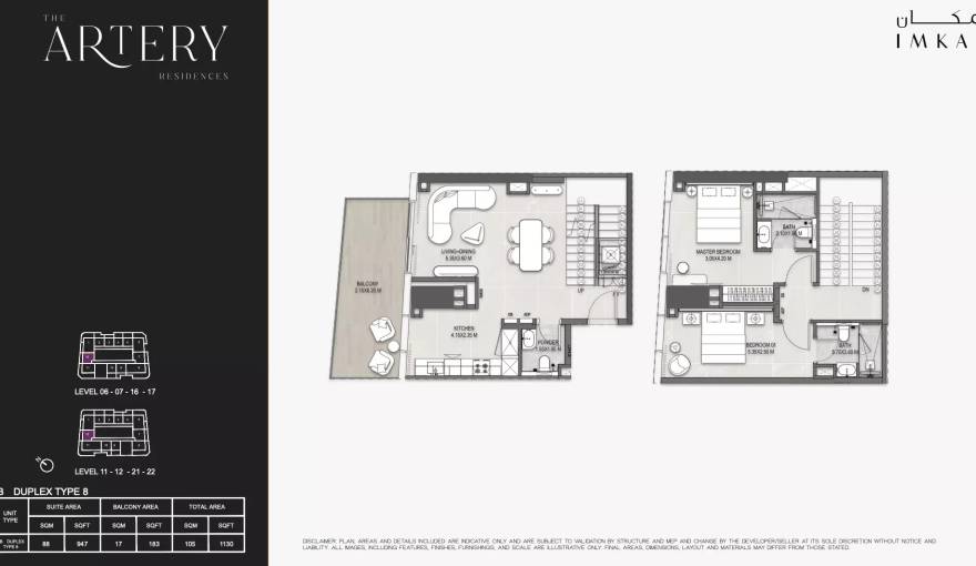 Plans The Artery Residences