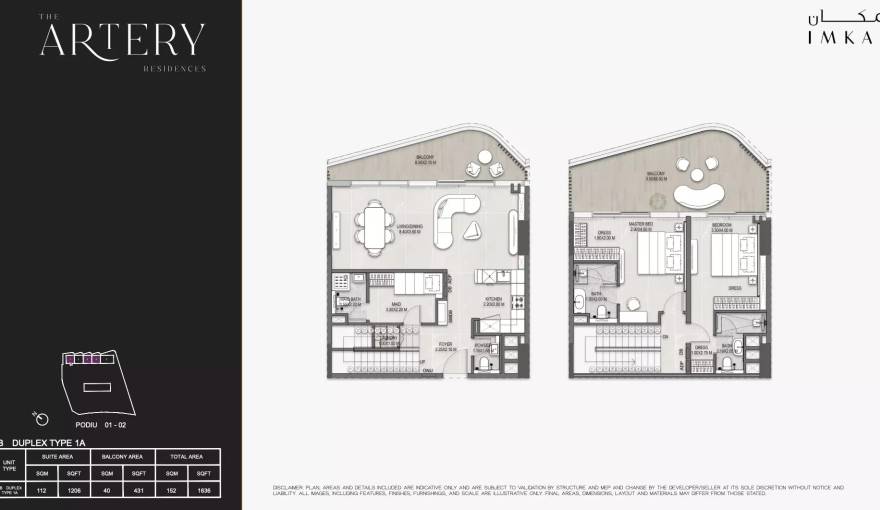 Plans The Artery Residences