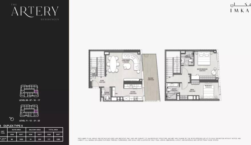 Plans The Artery Residences