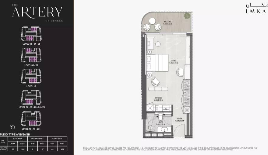 Plans The Artery Residences