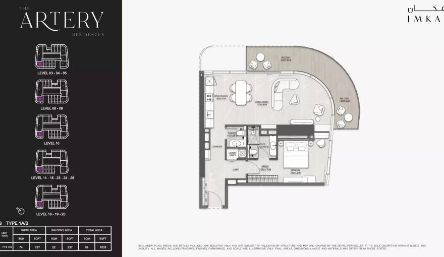 Plans The Artery Residences