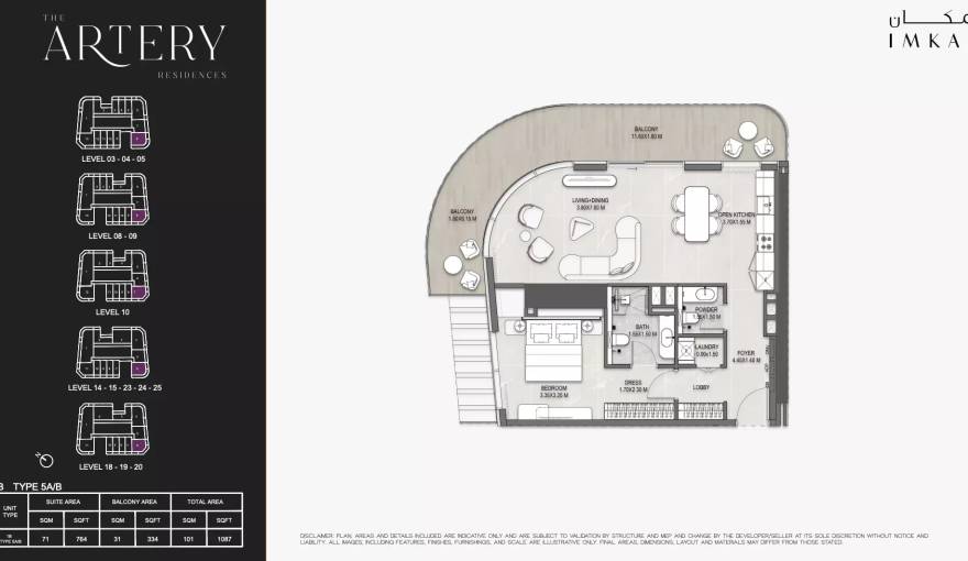 Plans The Artery Residences