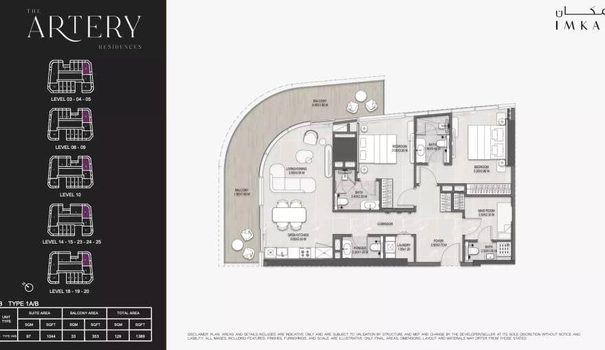 Plans The Artery Residences