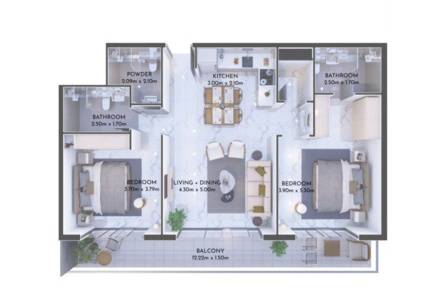 Plans Olivia Residences #4