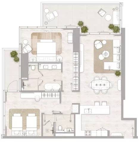 Plans Kempinski Marina Residences #2