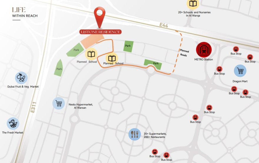 Site plan – Listone Residence