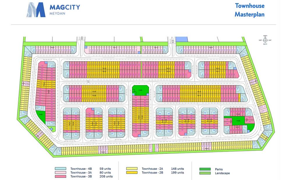 General plan – MAG City Central Parks Townhouses#1