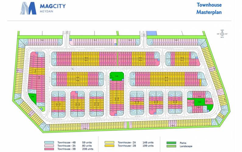Site plan – MAG City Central Parks Townhouses